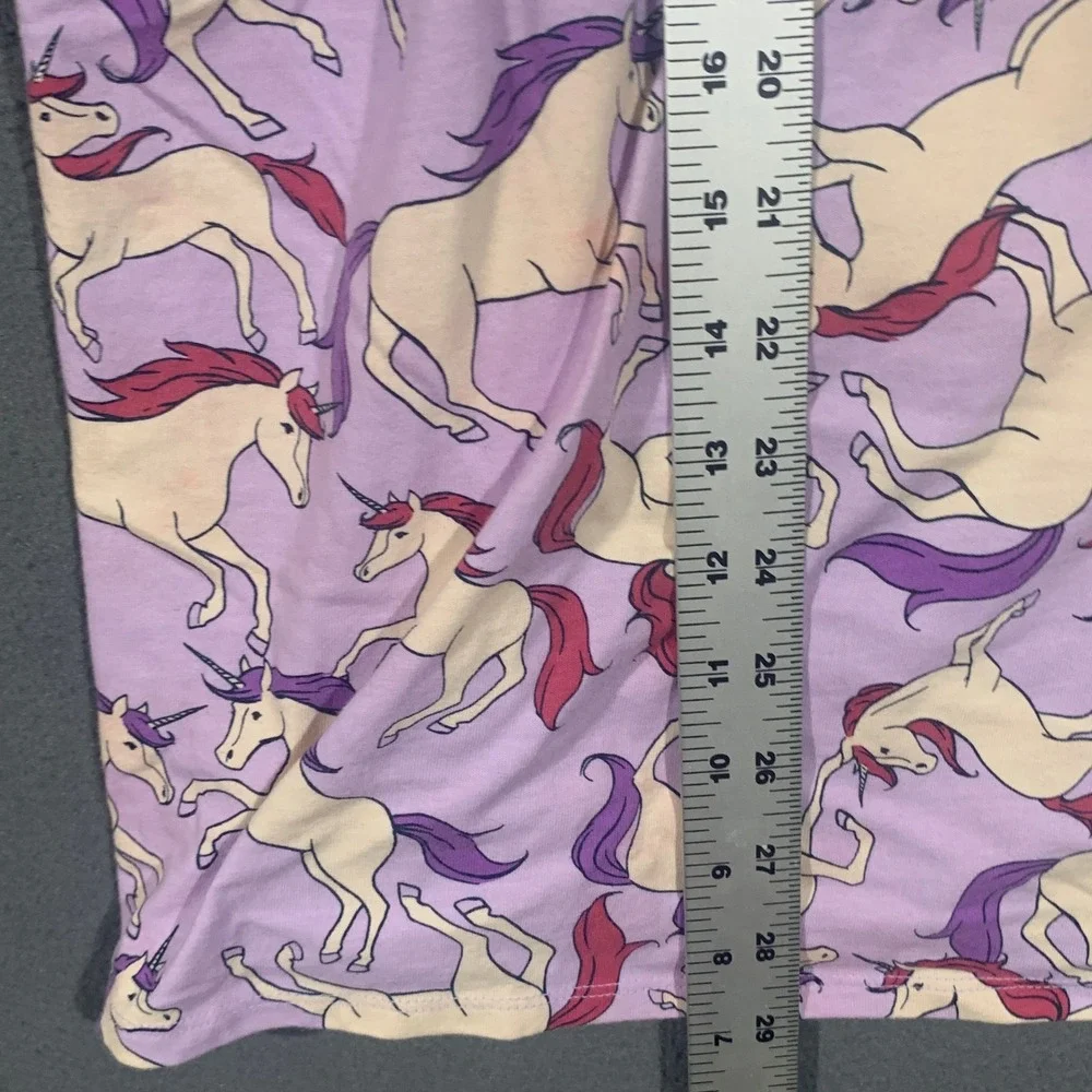 Wonder Nation Girls‎ XL 14-16 Plus Purple Unicorn Short Sleeve Pocket Dress
